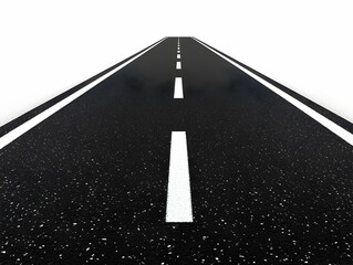 Asphalt Road 3D Illustration