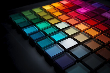 Abstract reflective surfaces with a modern color palette background. Reflective, abstract surfaces infused with a contemporary color palette for a fresh look.