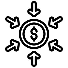Crowdfunding Icon Element For Design