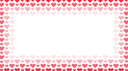 Red love heart seamless pattern illustration background design