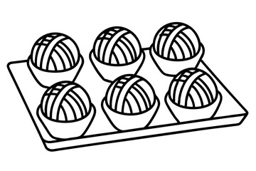 Simple Chocolate Vectors in Line Art set