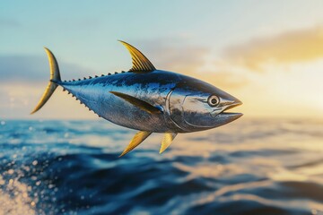 Thrilling Fishing Adventure at Sunset