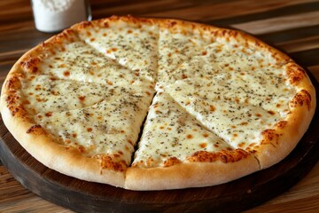 Delicious Savory Cheese Pizza with Melted Toppings