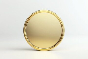 Blank Gold Coin Template for Creative Use