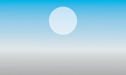 Abstract Blue Circle With White Neon Light Background