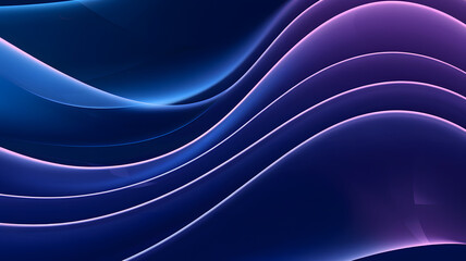 Obraz premium A smooth, modern, and abstract digital background with flowing wave-like layers in vibrant shades of deep blue and purple.