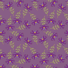 Abstract elegance seamless pattern with floral background