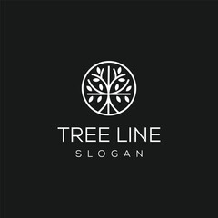 Logo Template for Business and Company with Oak Tree