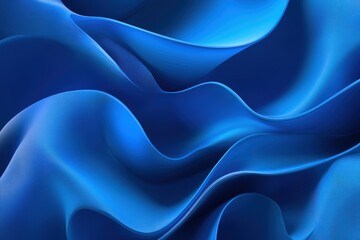 Obraz premium Dynamic Blue Light Waves with Futuristic Glowing Streaks and Smooth Energy Flow for Modern Abstract Technology Visuals