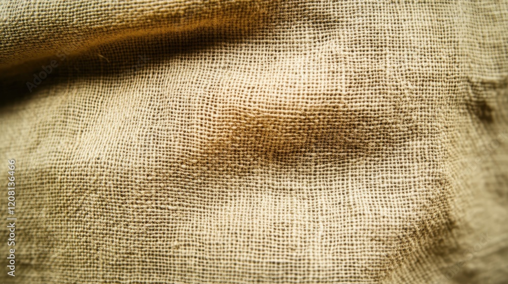 Poster natural linen texture in soft beige tones with subtle depth