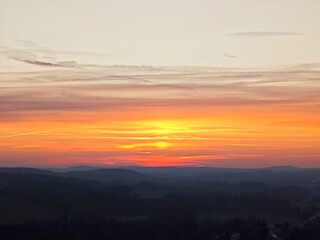 Sonnenuntergang in Schmölln