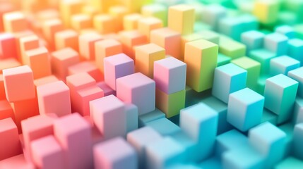 Obraz premium Abstract Geometric Background Rendered in 3D Featuring Modern Design