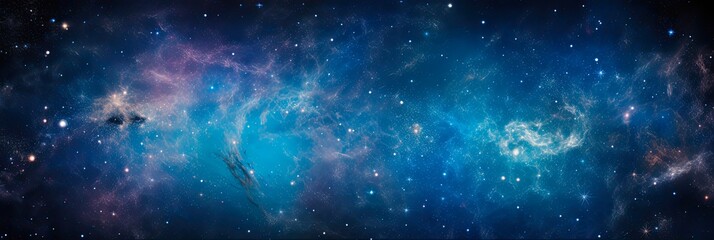 Fototapeta premium Majestic Panorama of Milky Way Galaxy with Sparkling Stars and Space Dust in the Universe