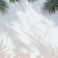 Palm Leaf Shadow Background Illustration