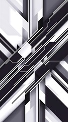 Obraz premium Abstract geometric perspective lines diagonal white and gray gradient color background. vector illustration