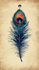 Obraz premium The Peacock Feather, Histrionic Personality Disorder