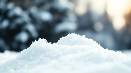 Winter Snowdrift: A Serene, Textured Landscape