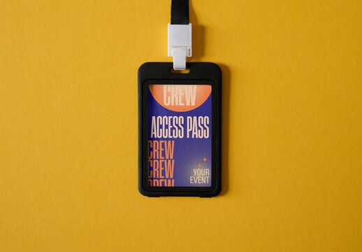 Customizable Access Pass Card Design Template for Events