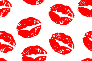 Kiss prints seamless pattern background, Valentine's day backdrop seamless