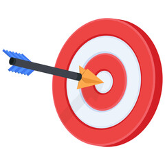 Isometric Icon of a Market Goal