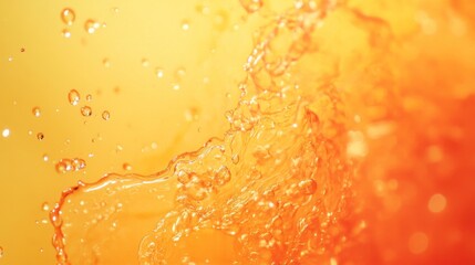 Obraz premium Vibrant Orange Juice Splash, A Refreshing Summer Drink