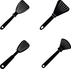 Pastry brush silhouette illustration