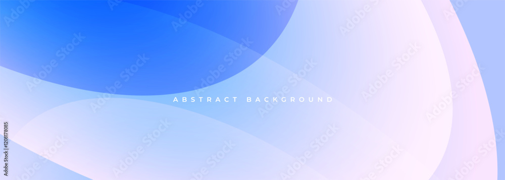 Poster blue and soft pink abstract modern wide background with circle shapes. vector illustration