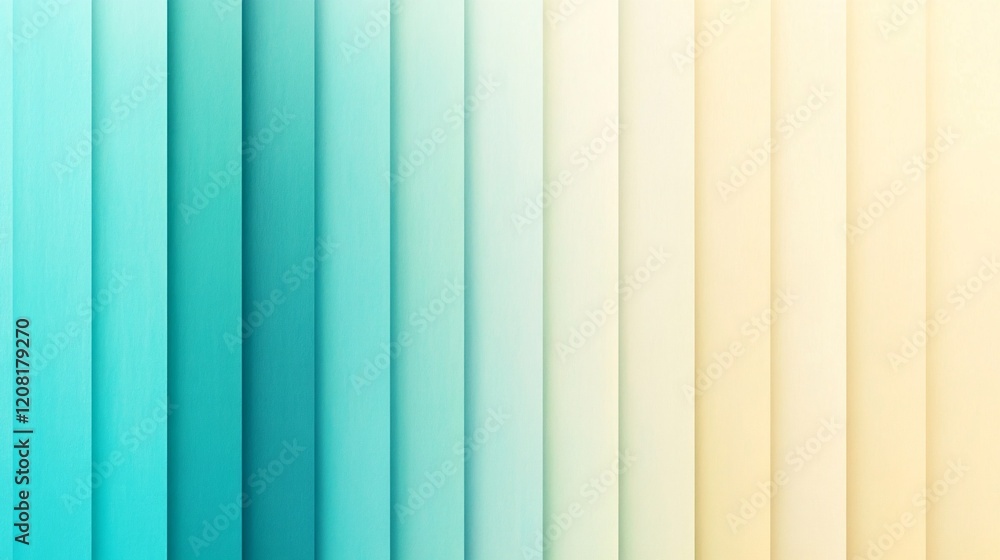 Poster a vibrant gradient of turquoise and soft cream colors, creating a serene and modern backdrop.