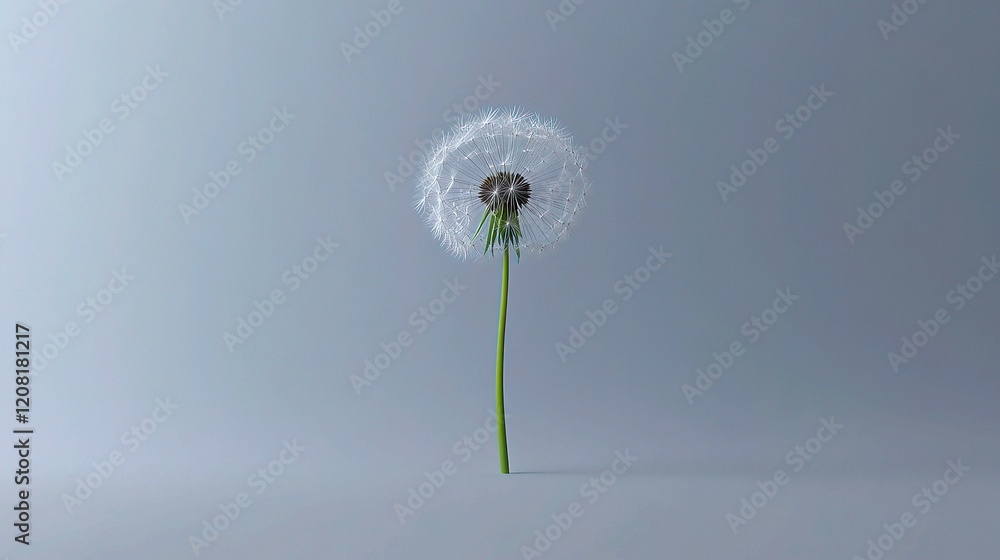 Aufkleber macro view of delicate dandelion seeds with intricate texture