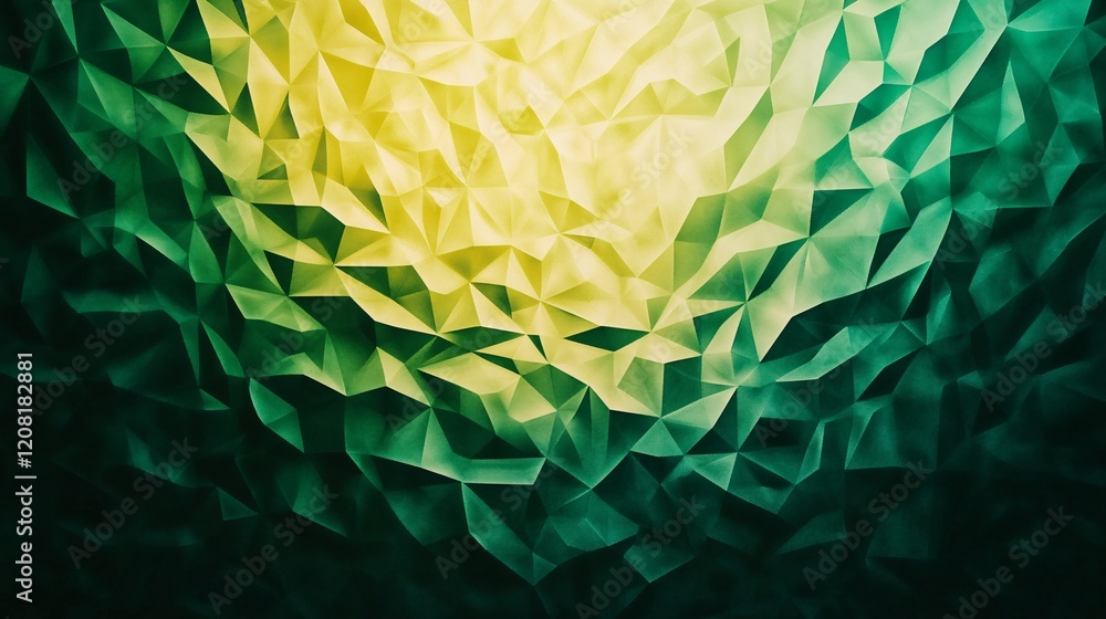 Aufkleber a vibrant abstract pattern featuring shades of green and yellow, creating a dynamic visual with a se