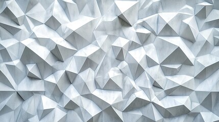 Fototapeta premium Abstract Light Gray and White Polygon Vector Pattern