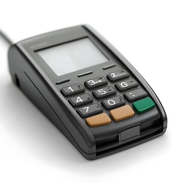3d a close up of a credit card reader