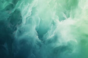 Obraz premium Light Blue and Green Watercolor Gradient Background in Pastel Tones, High Resolution and Detail, Professional Photography with Depth of Field, Hyper-Realistic and High-Quality Design