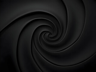 Black Swirl 3D Abstract Background