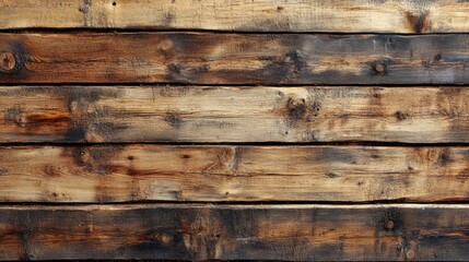 Fototapeta premium Rustic wooden texture background with rich brown tones and natural grain patterns ideal for design projects and creative applications.