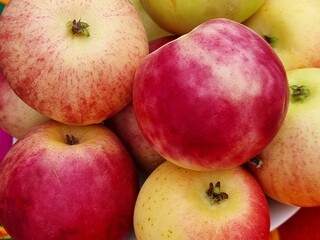 fresh apples on a background
