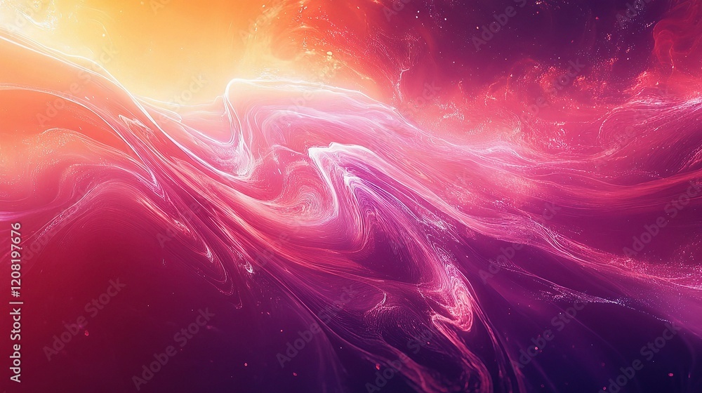 Poster dynamic futuristic abstract wave background with vibrant colors