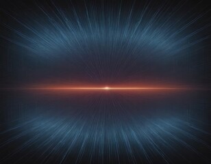 Obraz premium A glowing light in the middle of a dark room image