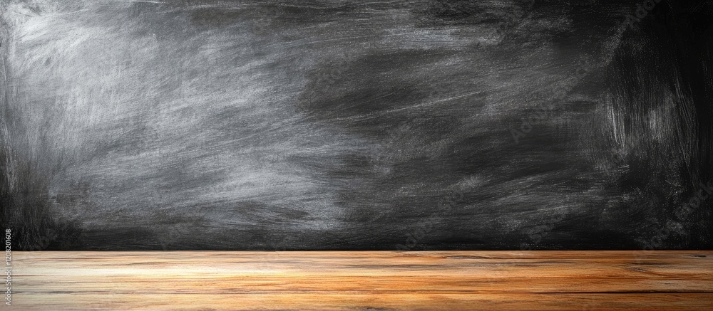 Poster chalkboard background for educational purposes featuring empty space for text and creative learning 