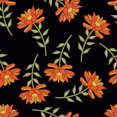 cute flower pattern for design fabric textile or wall decor