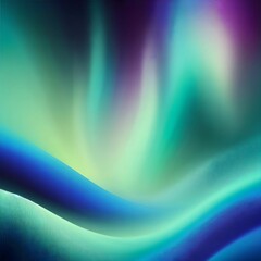 Obraz premium Abstract Aurora Waves with Cool Gradient Colors