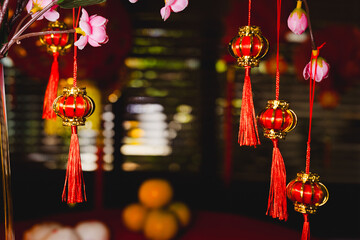 Chinese New Year With Red Background, Chinese New Year Concept.