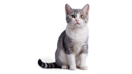 british cat isolated on white