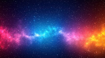 Fototapeta premium Colorful nebulae in space background