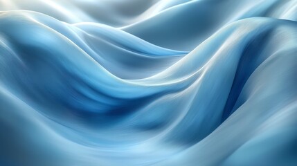 Obraz premium Abstract blue wavy fabric texture background.
