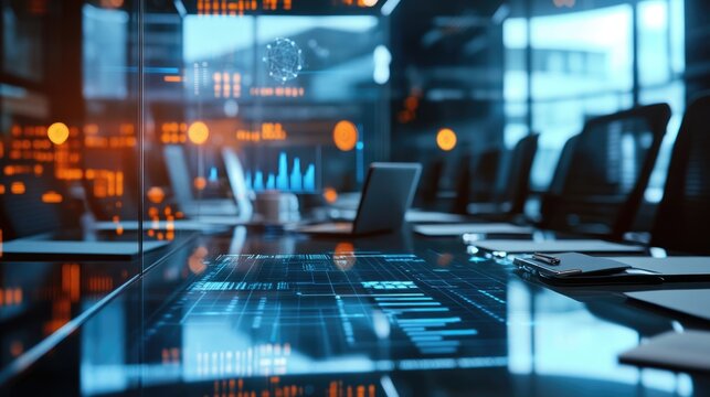 Scientific and science tools on a meeting table representing the role of scientific advisory boards in business strategy and innovation in industry at top level of management background
