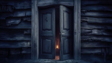 Dark old wooden background