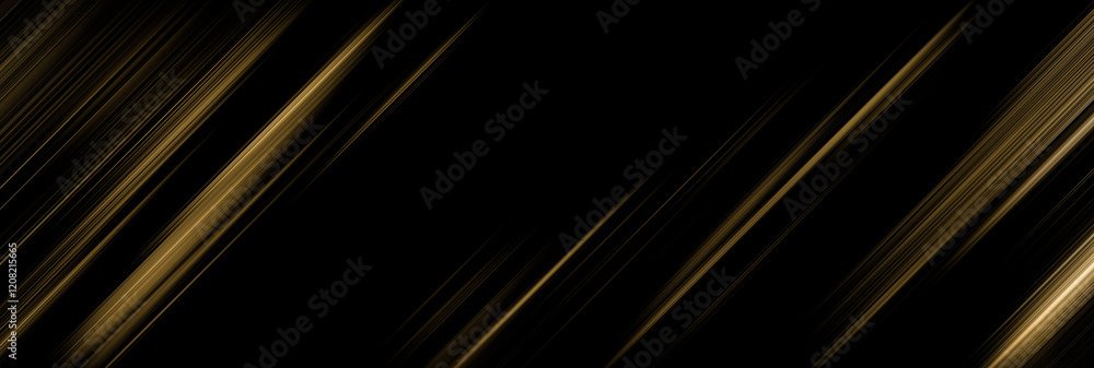 Poster abstract black and gold are light with white the gradient is the surface with templates metal texture soft lines tech diagonal background gold dark sleek clean modern.