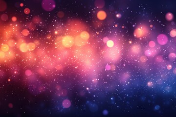 Abstract background with colorful bokeh lights creating a soft glow.