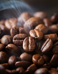 coffee, coffees, cafe, dark, roasting, roasted, roast, bean, beans, caffeine, grain, seeds, crops, crop, field, black, brown, aromatic, beverage, smoke, drink, espresso, americano, arabica, robusta, ,